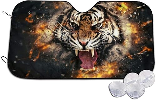 Miniatura 2 de Parasol de automóvil personalizado, parasol de parabrisas personalizado, pantalla frontal reflectante protector de rayos UV, cubierta de vehículo