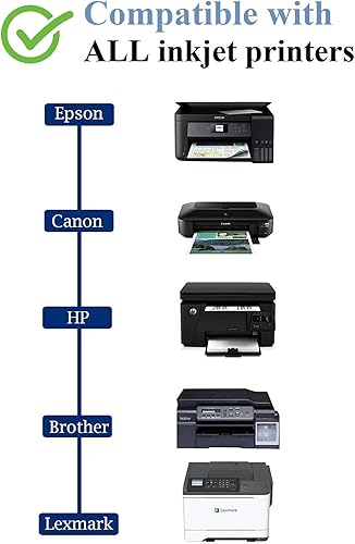 Miniatura 2 de Botellas universales de tinta de repuesto de tinte negro de 2 x 3.4 fl oz, compatibles con todas las impresoras Epson Workforce Epson EcoTank, HP