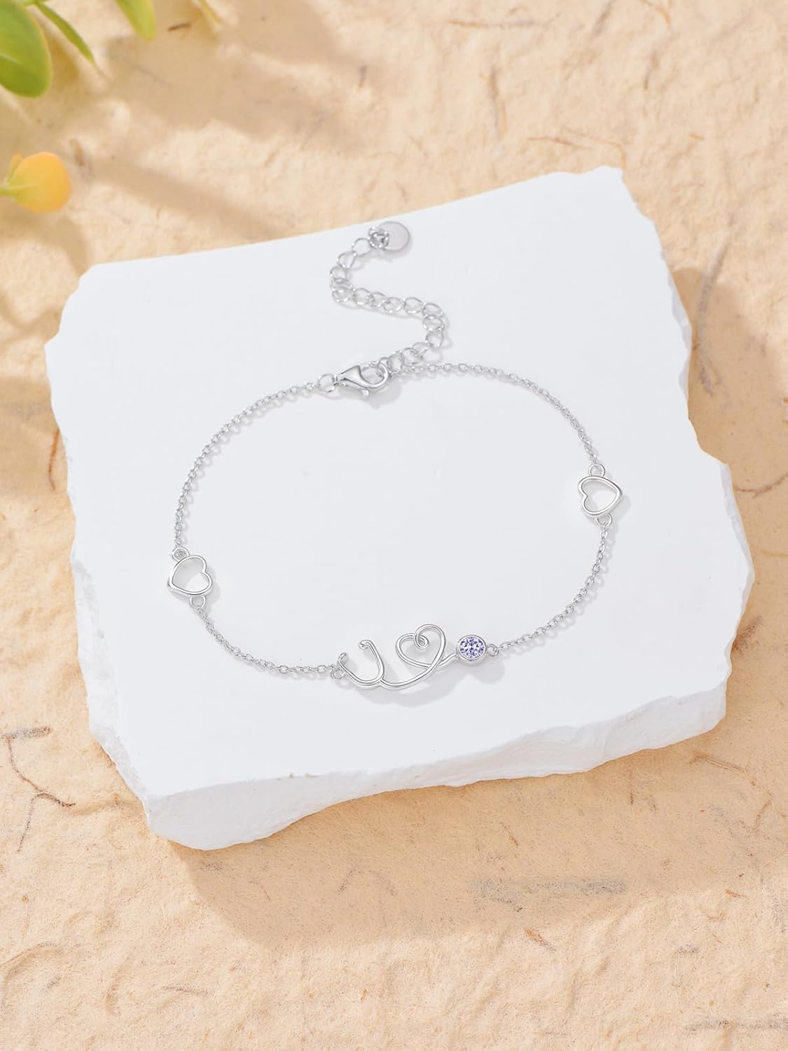 Dorunmo Stethoscope Bracelet 925 Sterling Silver Nurse Stethoscope Bracelet with Birthstone Graduation Jewelry Gifts for Nurse Doctor Medical Student - Image 3