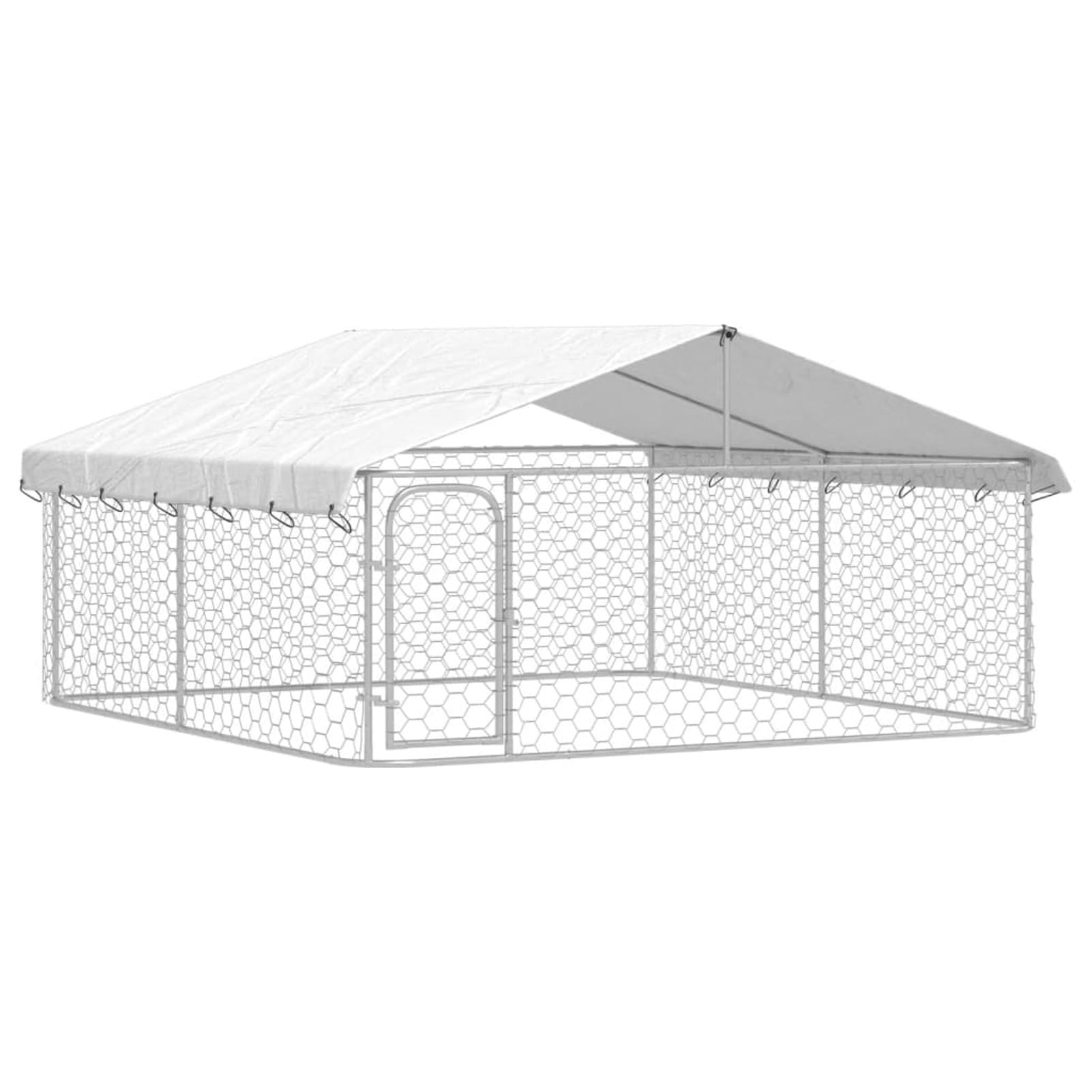 Gabbia per Cani da Esterno con Tetto 300x300x150 cm,Gabbiette per Cani,Gabbia per Cani da Esterno,Recinto per Cani,Gabbia per Animali-171501