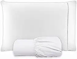 Jogo de Lençol SOLTEIRO 2 Peças 100% Algodão 200 Fios Lençol Com Elastico Lençol e Fronha Com PONTO PALITO (BRANCO, SOLTEIRO 2 PEÇAS)