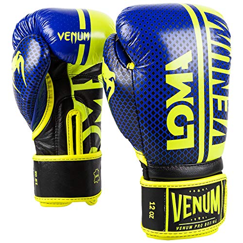 Venum Shield Pro Boxing Gloves Loma Edition - Velcro - Blue/Yellow - 16 Oz