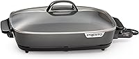 Vista 2 de Presto 06858 16-Inch Slimline Electric Skillet with Glass Cover - Nonstick, Adjustable Temperature, Black