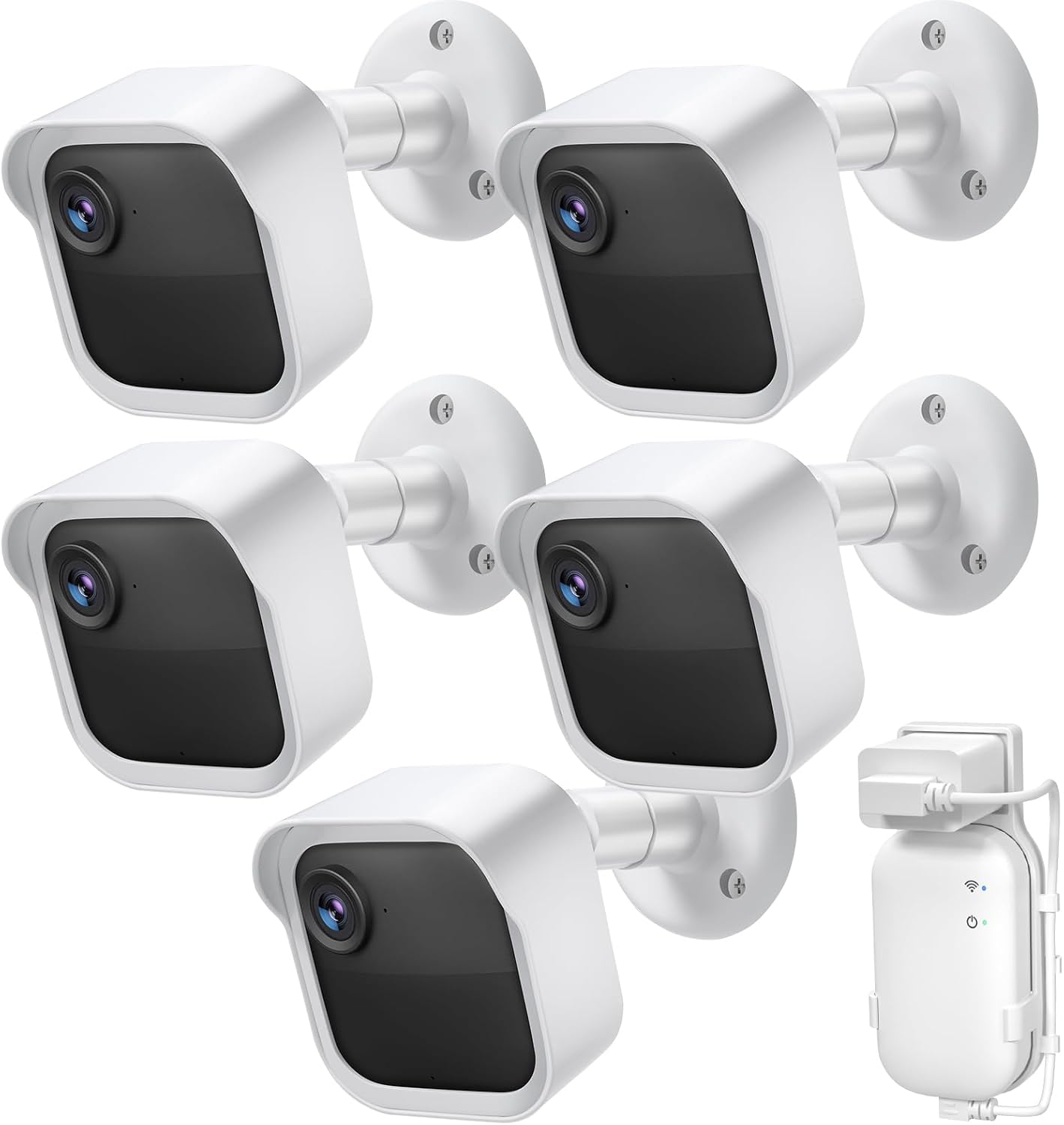 5 Pack Blink Outdoor Camera Wall Mount with Sync Module Core Outlet Mount