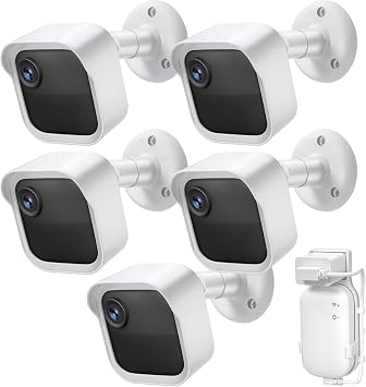 Blink Outdoor Camera Wall Mount Compatible with 2K& 4th Gen,3 Pack Weatherproof Protective Housing,360 Degree Adjustable with Blink Sync Module Core Outlet Mount for Blink Camera System