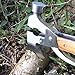 PEYOND Portable Multipurpose Multitool Camping Hatchet Survival Hammer Wood Inlay Handle Metal Outdoor Gadgets Axe Gift for Men Women