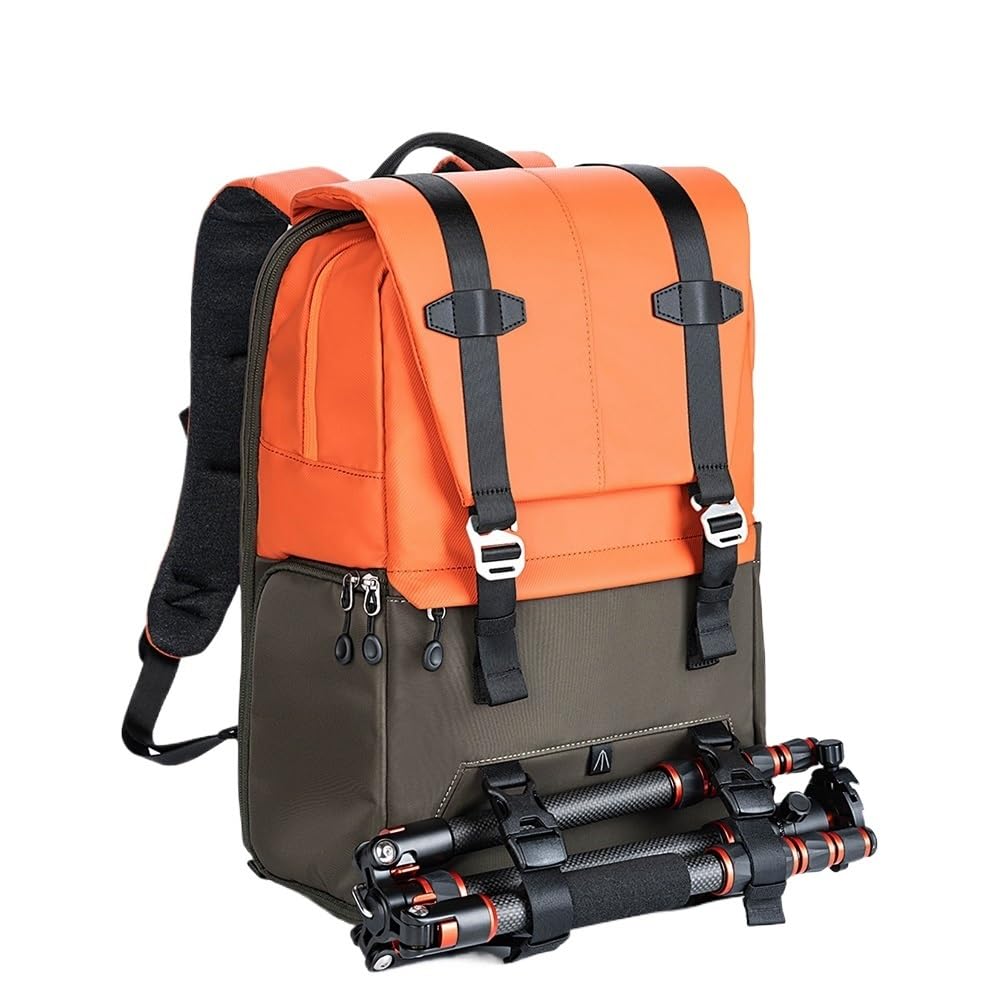 Borsa Reflex Zaino fotografico con copertura antipioggia, borsa da viaggio for fotografia all'aperto, può trasportare un treppiede, accesso rapido laterale, design ergonomico(KF13.087AV1)