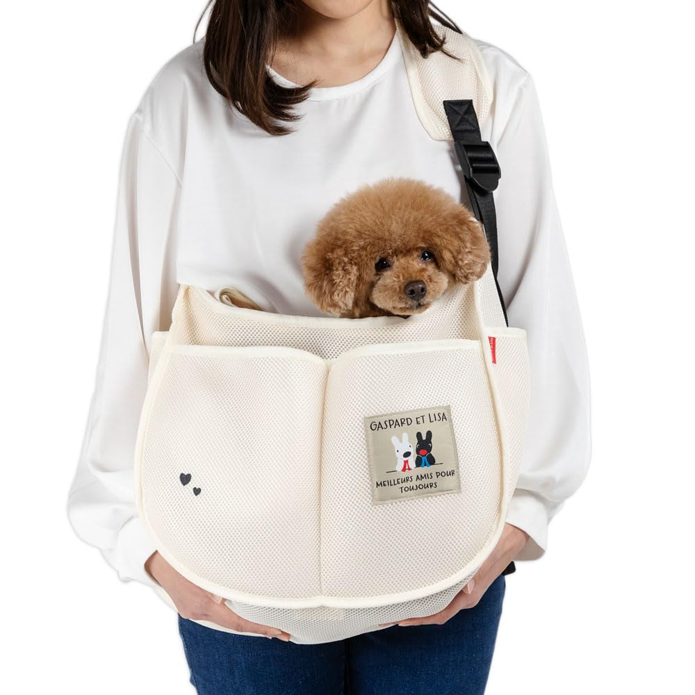 リサとガスパール　犬　猫　キャリーケース　スリング　リサガス　ペットキャリー リサとガスパール メッシュスリング キャリーバッグ 超小型犬