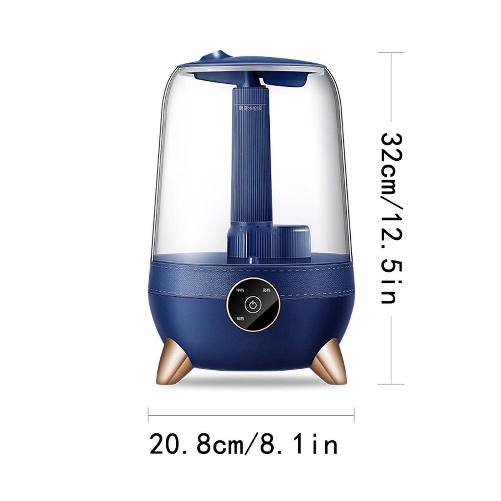 Humidificadores de Aire Humidificadores de niebla frescos, humidificador ultrasónico tranquilo y pequeño for la noche de dormir dormitorio, ahorro de espacio, apagado automáticamente Silencioso Humidi