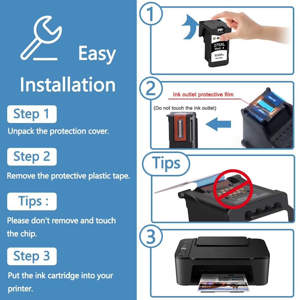 275XL Black Remanufactured Ink Cartridge Replacement For Canon 275