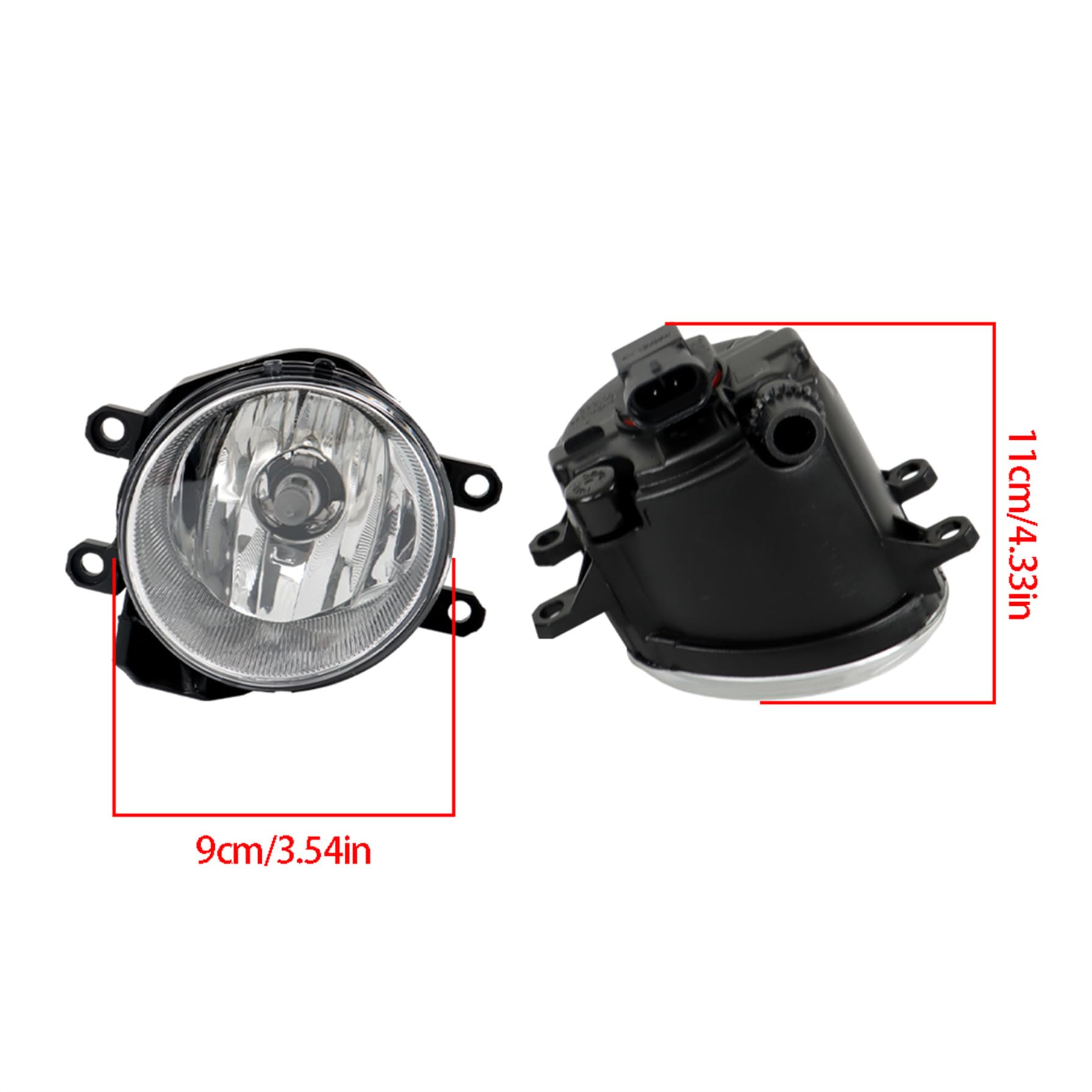 Fog Lights Assembly Replacement for Corolla Sport SE S image 5