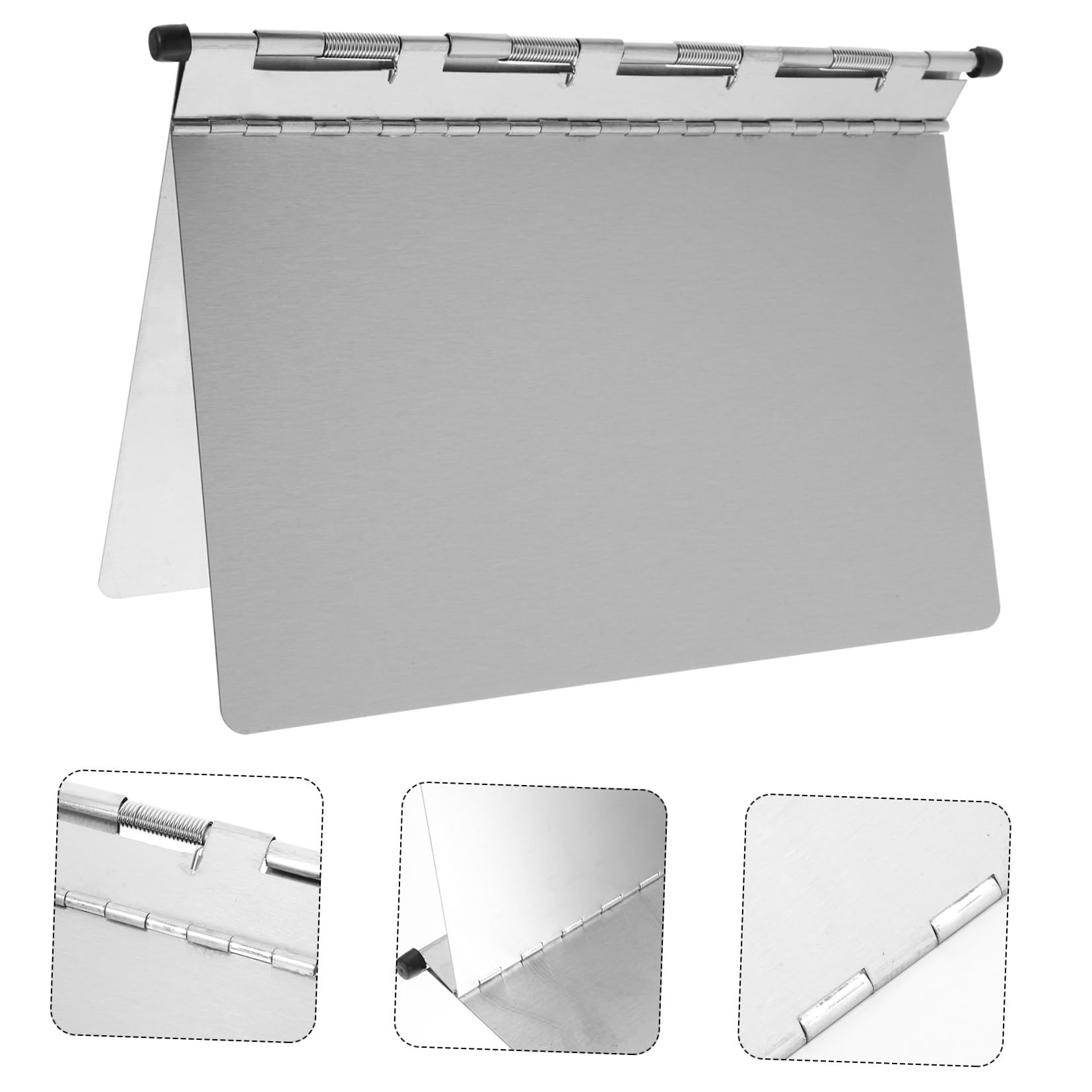 Cartella Portadocumenti in Acciaio Inox per Referti Medici A4 | Formato Allungato, Design Robusto e Rigido, Uso per Ufficio e Archivio, Pratica per Fogli e Appunti