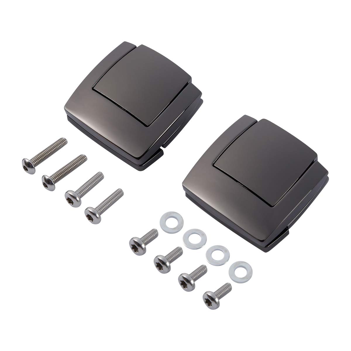 TCMT Black Razor Chopped King Tour Pack Latches for Harley Touring Electra Glide Road Glide 1980-2013