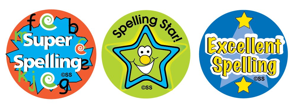 Sticker Solutions Super Spelling Reward Stickers (Pack of 54), DBS161