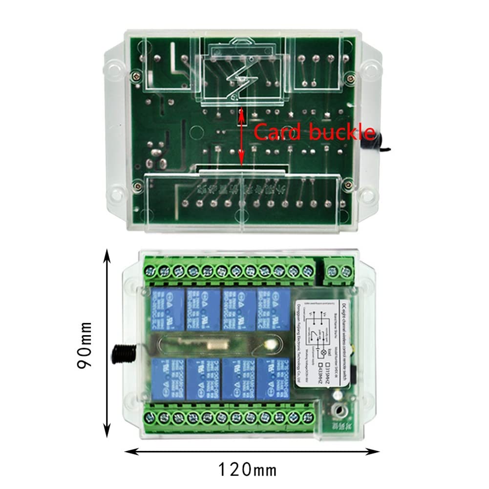 8 K Wireless RF Fernbedienung Schalter 12V/24V/36V 433MHz Remote Cont Wireless Remote Motor Control Switch DC9V-72V