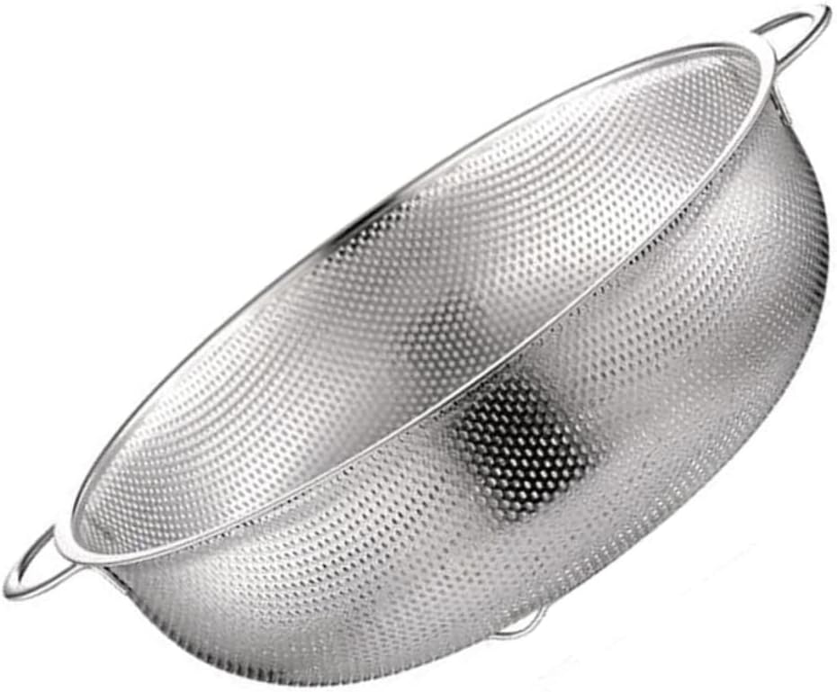 3pcs Stainless Steel Drain Basket for Kitchen Multi-purpose Fruit and Vegetable Sieve Outer Diameter Efficient Water Drainage for Home Cooking and Meal Prep