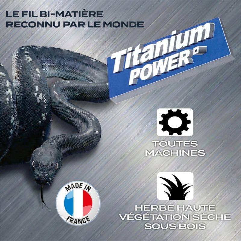 Matijardin - Fil débroussailleuse Carré 3,5 mm x 97 m Titanium Power