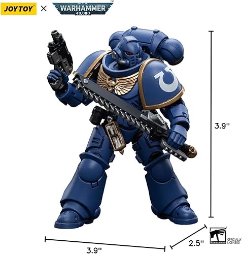 Miniatura 10 de JoyToy Warhammer 40K Figura de acción a escala 118 Mecha Joy Toy Modelo Ultramarines Intercesores Nuevos