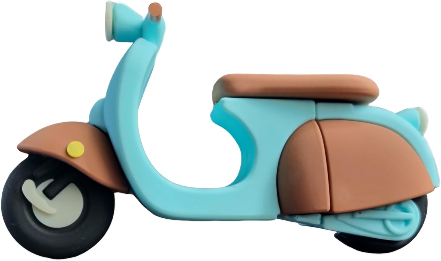 Ulticool - Vintage-Stil Roller USB-Stick - 128GB - USB 3.0 - High Speed - Retro-Design - Hochgeschwindigkeits-Speicherstick Türkis Blau Braun