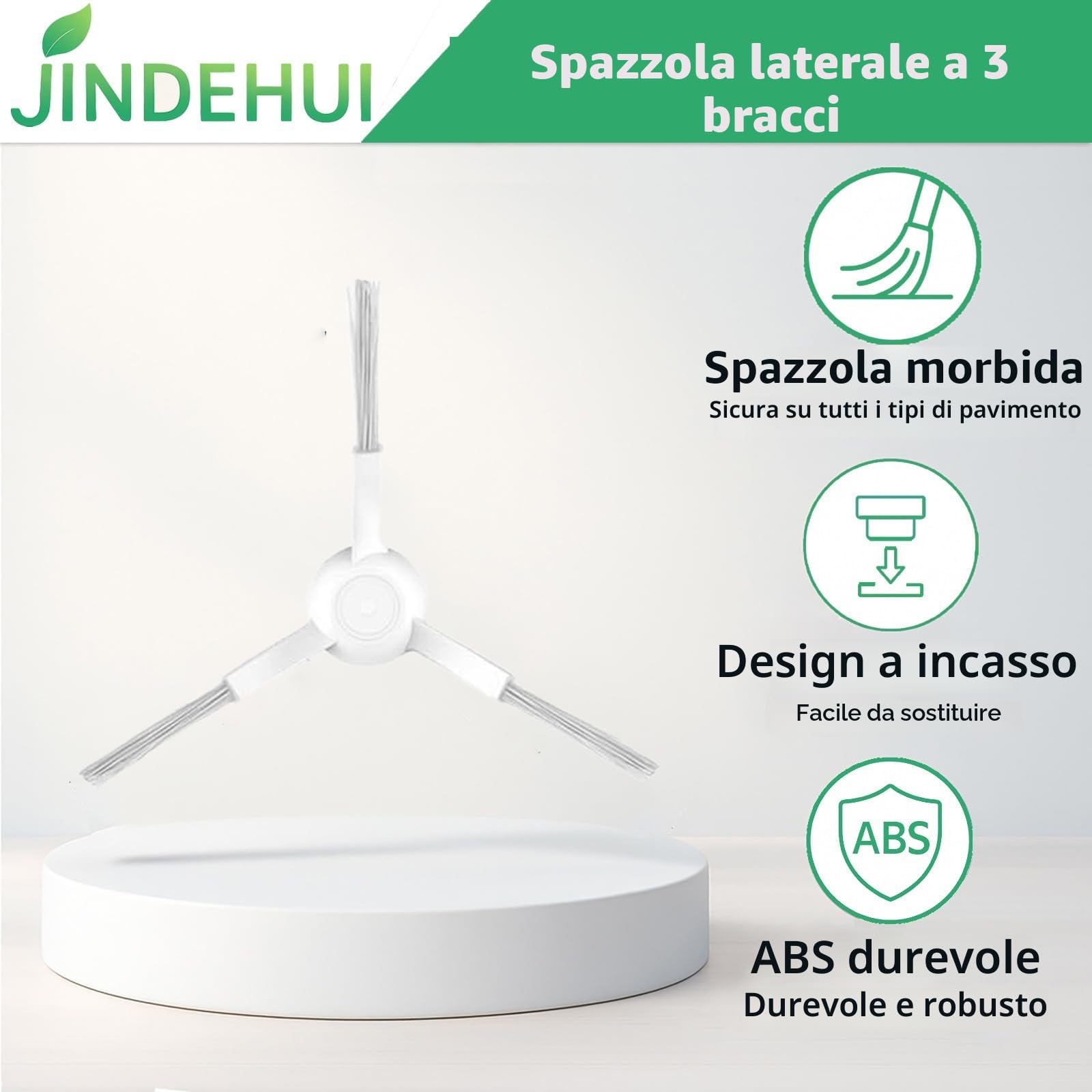 Accessori Kit di Ricambi per Xiaomi Robot Vacuum-Mop 2S / Xiaomi Robot Vacuum S12 Robot Aspirapolvere, 2 Spazzola Principale, 6 Spazzole Laterali, 4 Filtro Hepa, 4 Panni Mop