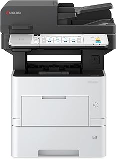 Kyocera ECOSYS MA5500ifx All-in-One Monochrome Laser Printer (Print/Copy/Scan/Fax), 57 ppm, Up to Fine 1200 dpi, Gigabit Ethernet HyPAS Capable, 7 inch Touchscreen Panel, 512 MB