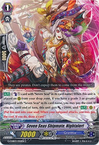 Seven Seas Shipmate, Nightalert - G-CHB03/052EN - C - G Character Booster 3: Rummy Laberinth Under the Moonlight