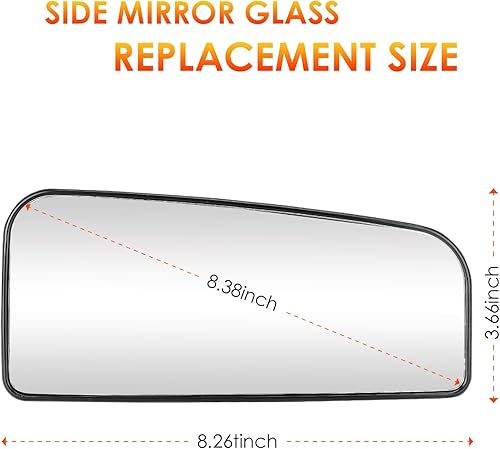 Miniatura 4 de Espejo de remolque inferior del lado del conductor de repuesto para Ford F150 2015-2020, 2017-2020 F250 F350 Super Duty F450 F550 Espejo de remolque