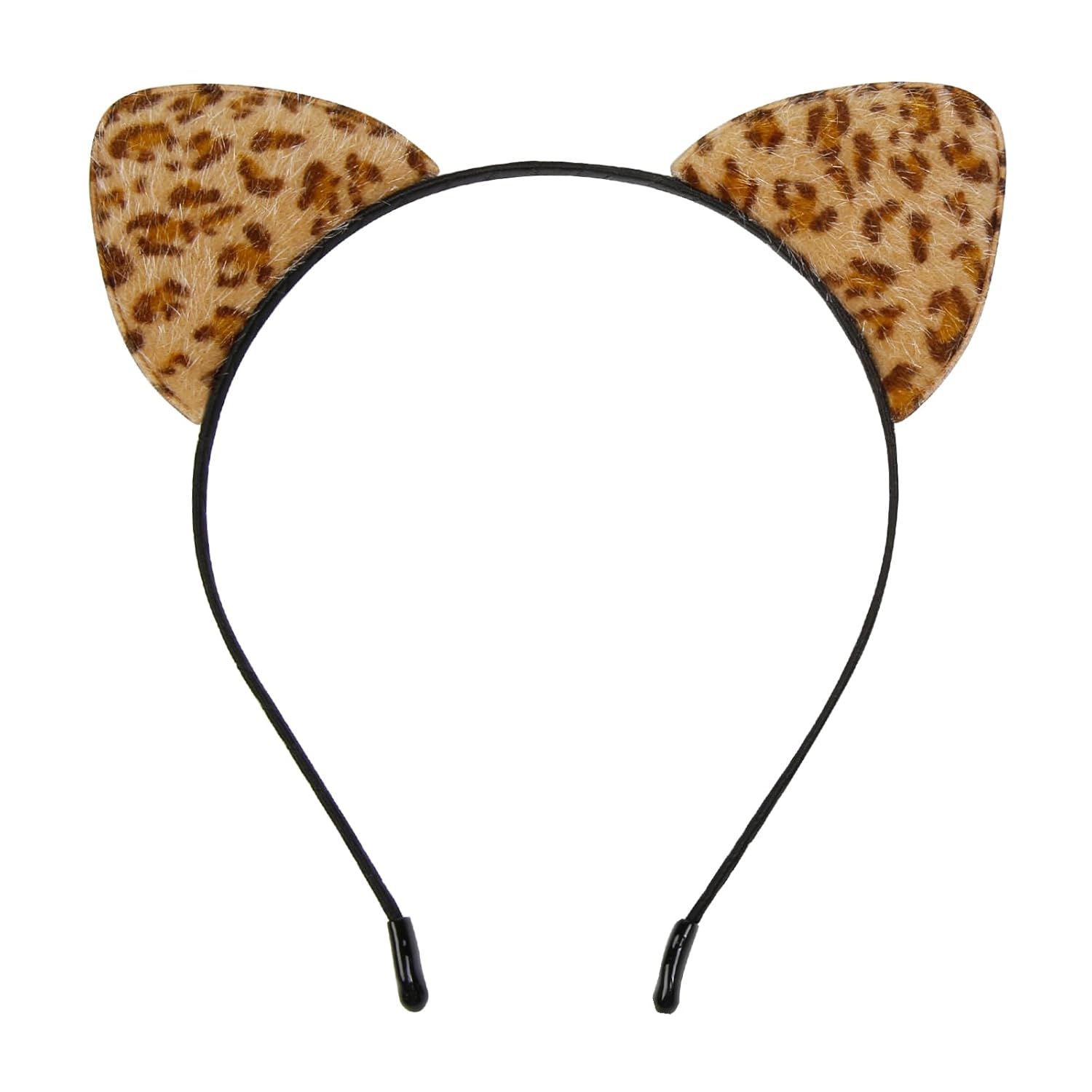WOVOWOVO Leopard Ears for Women Halloween Leopard Ear Headband Furry Cat Ears Headbands Cheetah Cat Ear Adult Cosplay Costume Accessories