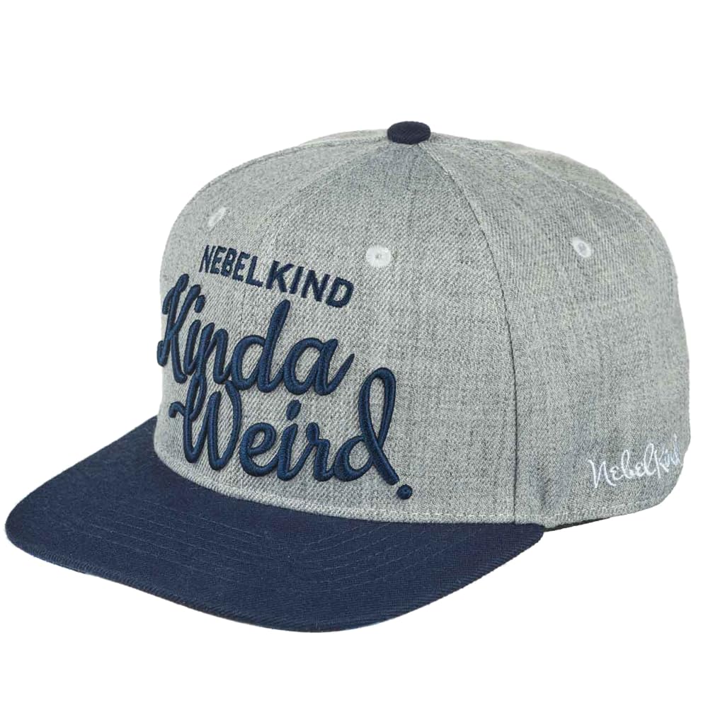 Nebelkind Casquette Snapback-Hommes Femmes The Weird Gris, Taille Unique onesize, Taille réglable, Unisexe, Style Streetwear, Casquette de Baseball avec visière Droite, Retro