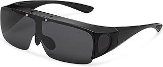 Polarized Sunglasses Flip Up Fit Over Prescription Sunglasses Flip Up Shield Light Blocking Wrap Around UV400