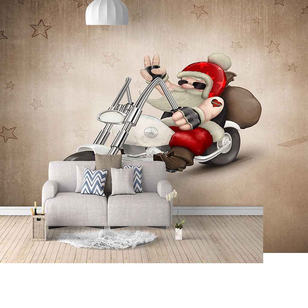 Toile auto-adhésive 3D effet poster géant pour couloir et office