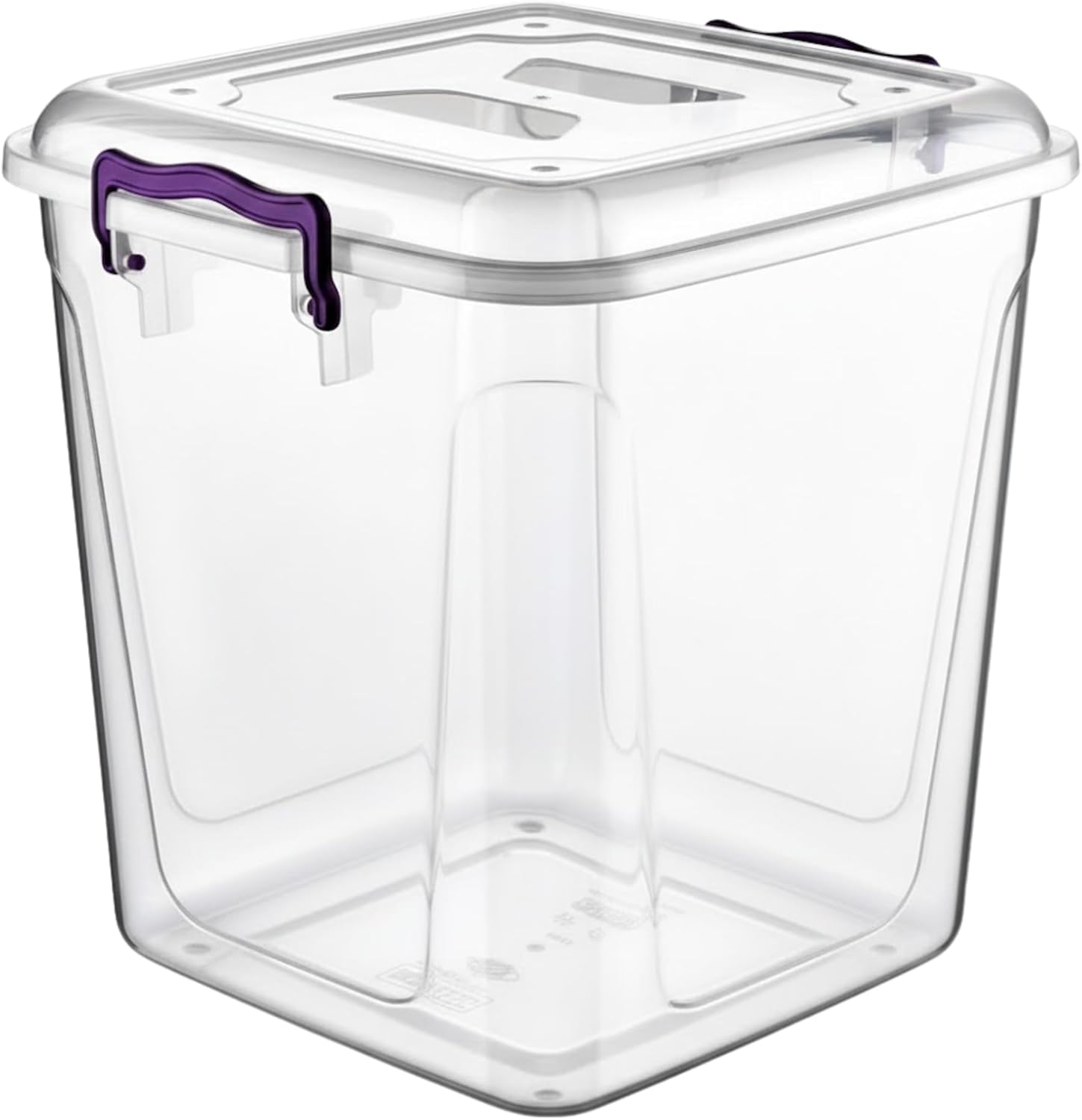 LENAK Clear Reusable Plastic Storage Container - Durable Kitchen Pantry Storage Box For Fridge Freezer, Dishwasher Microwave BPA Free Food Safe Meal Carrier Organizer (6 Litres Pantry)