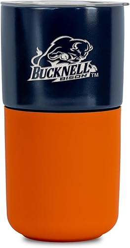 Miniatura 518 de Rico Industries NCAA Miami of Ohio Redhawks - Vaso de cerámica de 16 onzas con agarre de silicona, grabado láser profundo, diseño de color negro