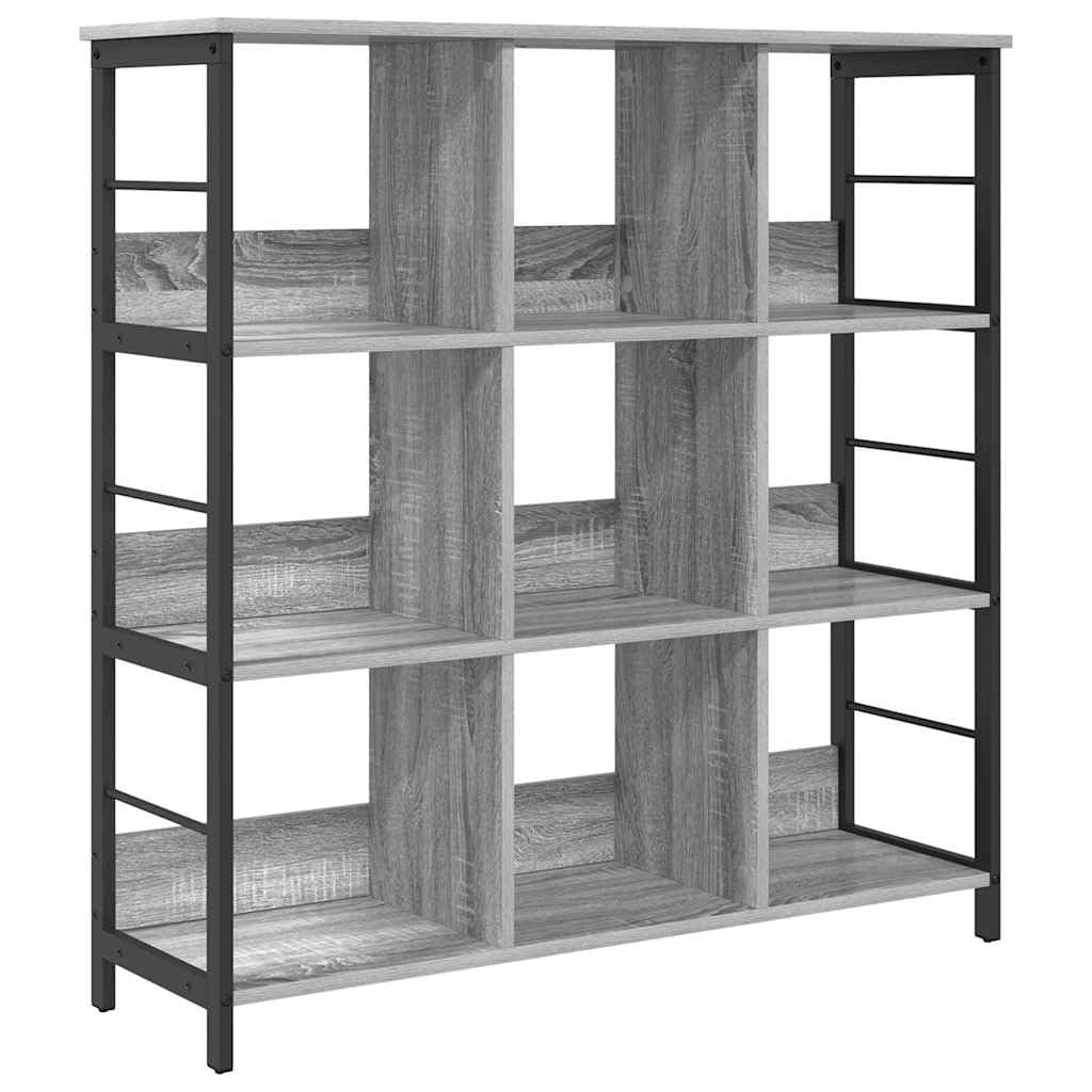 Estantería para madera (102 x 32 x 104,5 cm), color gris