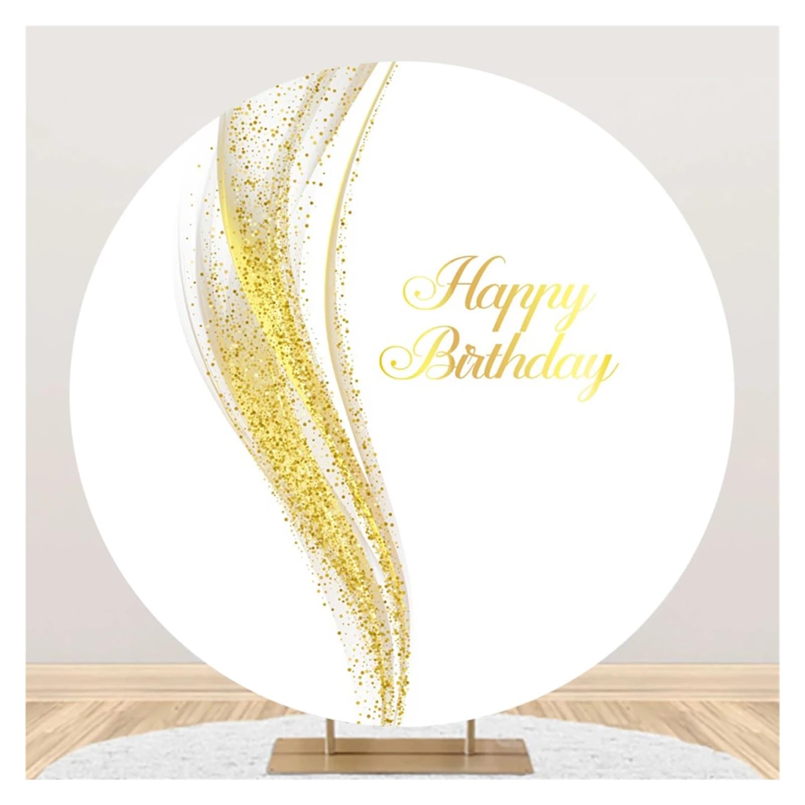 Boog achtergrond cover ronde fotografie achtergrond doek cover bruiloft verjaardagsfeestje decoratie foto achtergrond cirkel doek achtergrond (kleur: wit, maat: 2,3 m (2,3 m cirkel