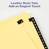 Avery® Pre-Printed A-Z Dividers, Black Leather Tabs, 25-Tab, 3 Sets – view 2