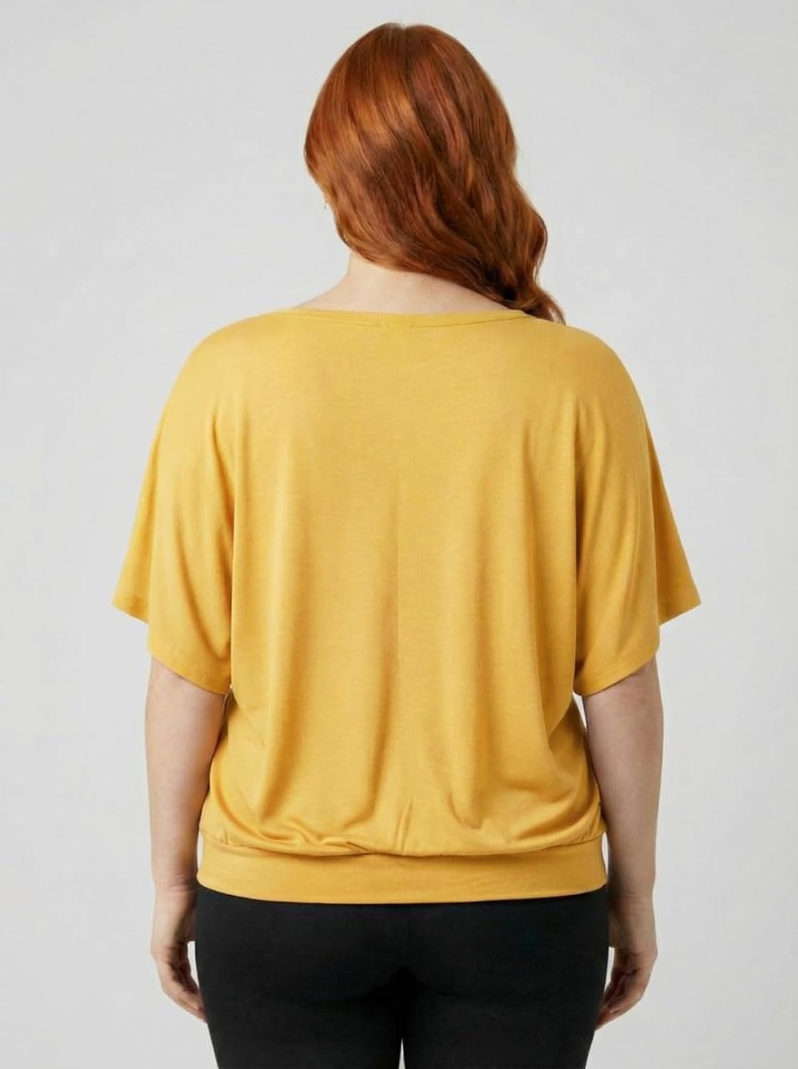 Batwing Tops for Women – Oversized Casual T-Shirt with Banded Waist - Image 3