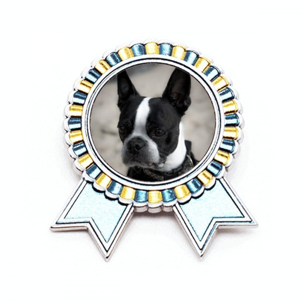Pin's bouledogue en métal taille M pour sorties au parc - 4