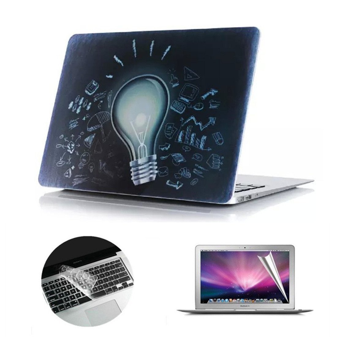 Se7enline Compatible with 13.6 MacBook Air Case M2 M3/M4 2022-2025 for Mac Air 13.6-inch A2681/A3113/A3240 Laptop Hard Shell Case with Keyboard Protective Cover & Trackpad Protector, Colorful Floret — view 80