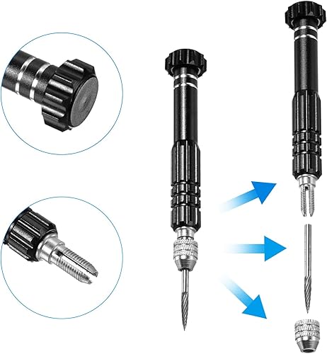 Miniatura 4 de PATIKIL Removedor de ojales de bádminton, accesorio de herramienta de raqueta de bádminton de acero inoxidable