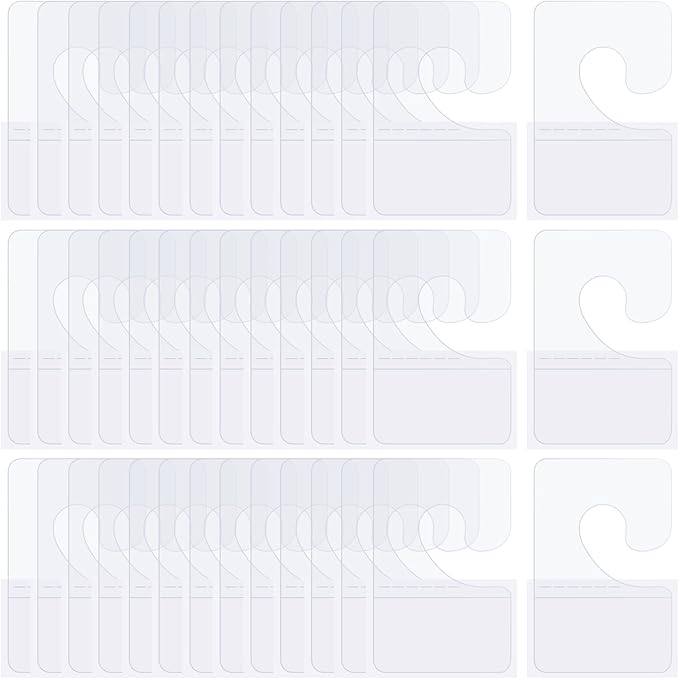 Yzyil 400 Pieces Clear Self Adhesive Hang Tabs Hooks