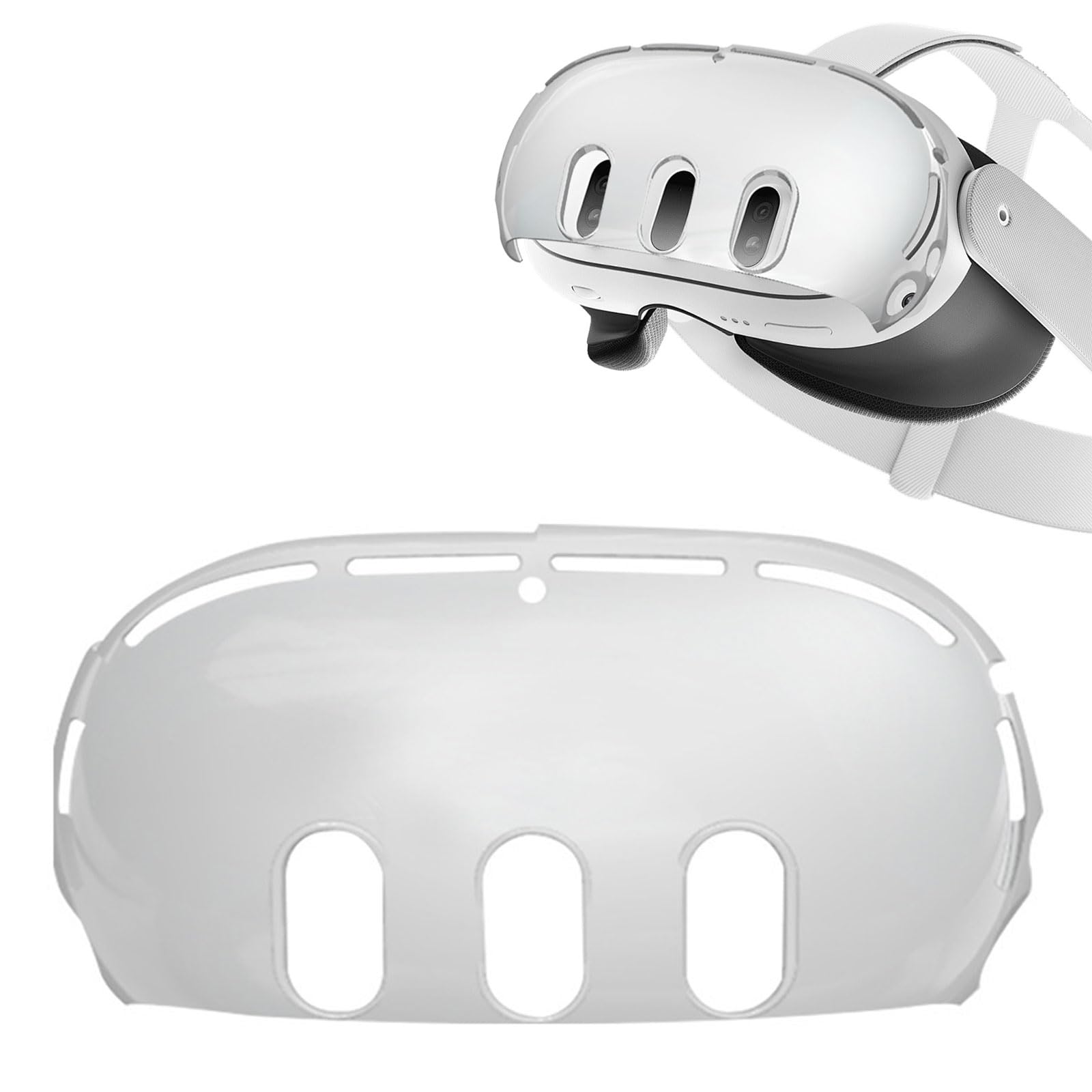 VR Accessories Including Transparent Case, VR Accessories for Meta Quest 3, Olycism Protective Case for Meta Quest 3 Accessories, with Meta Quest 3 Shockproof & Durable Comprehensive Protection for VR