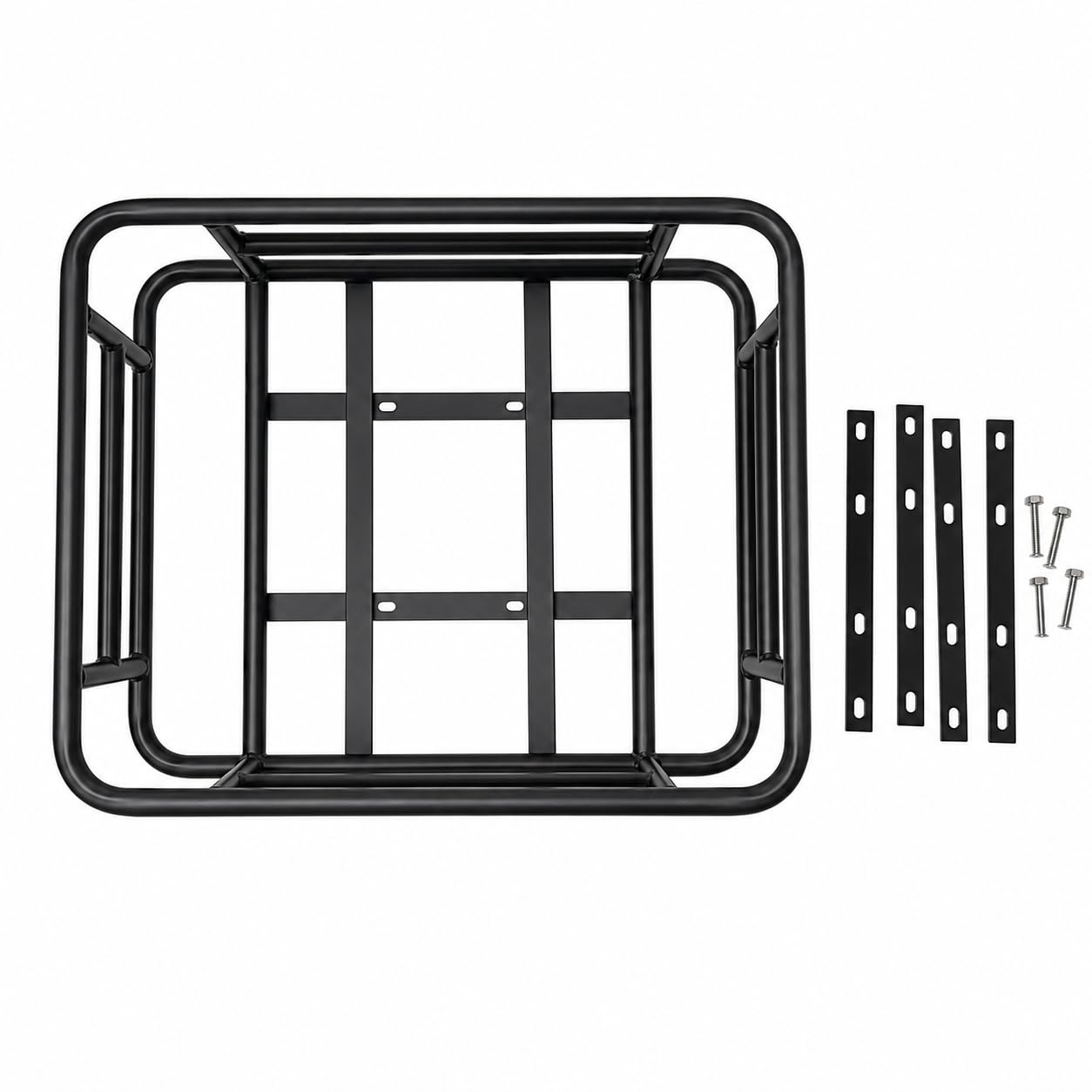 ESKUTE Cesta trasera para bicicleta eléctrica compatible con C100 Plus y C202, cesta trasera grande de metal para equipaje, compras diarias