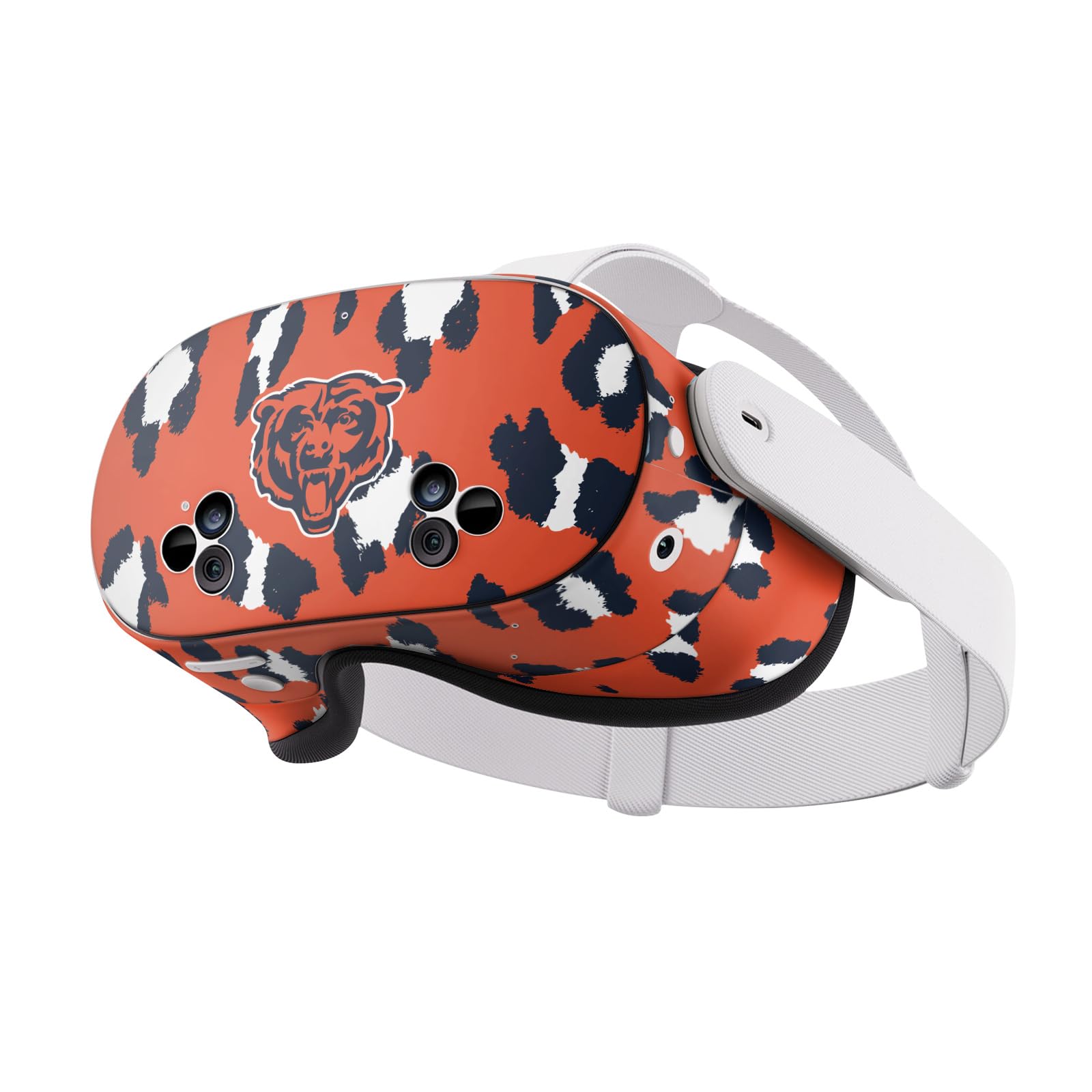 Peau Autocollant Meta Quest 3S NFL Léopard Chicago Bears Head - 7