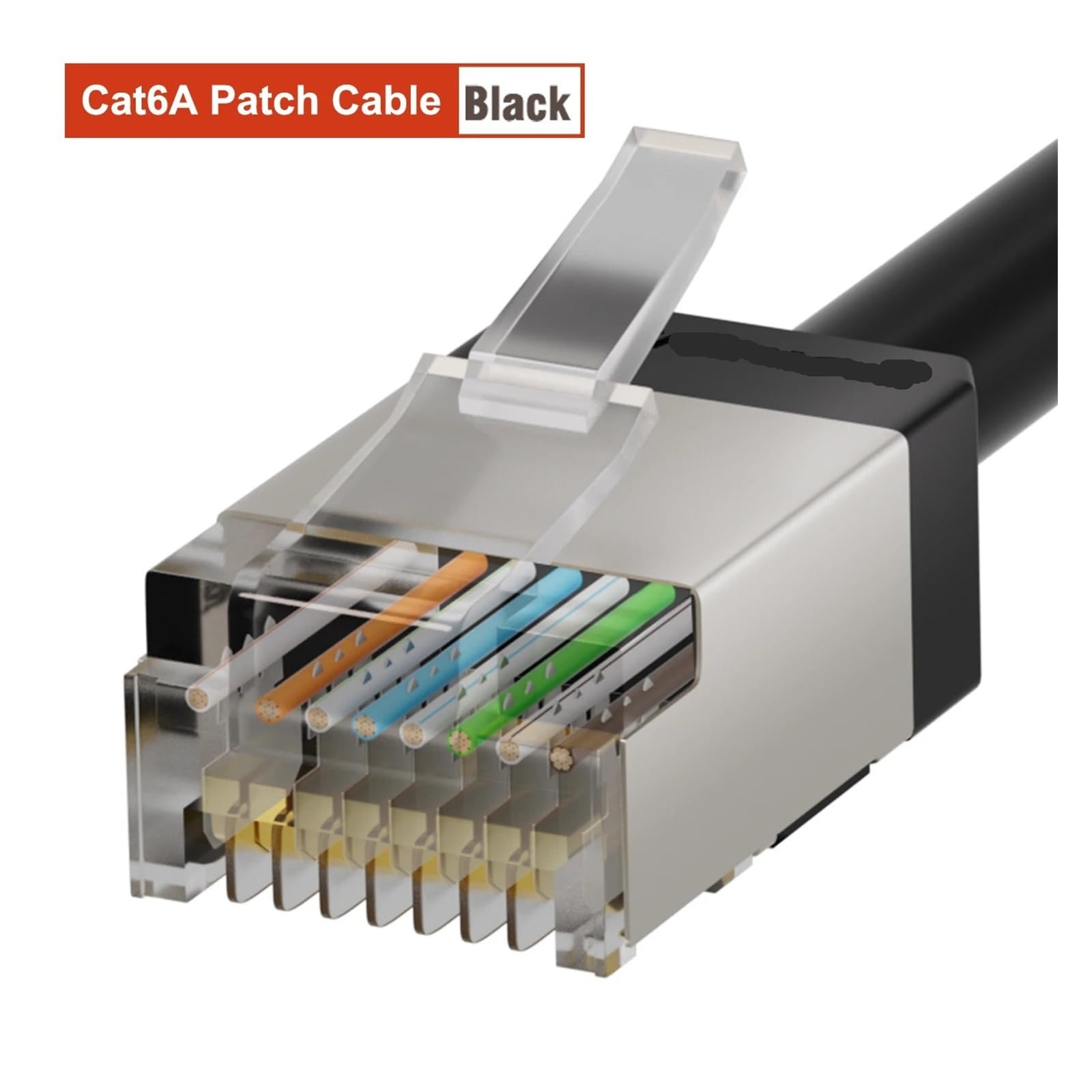 Ethernet-Kabel, Cat6A F/UTP Ethernet-Kabel 10 Gbit/s POE 4,8 mm 0,1–2 m