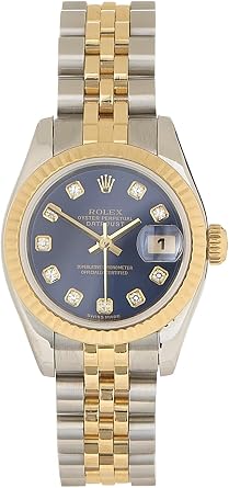 Pre-loved Blue Diamond Dial Datejust 179173 28mm, Blue