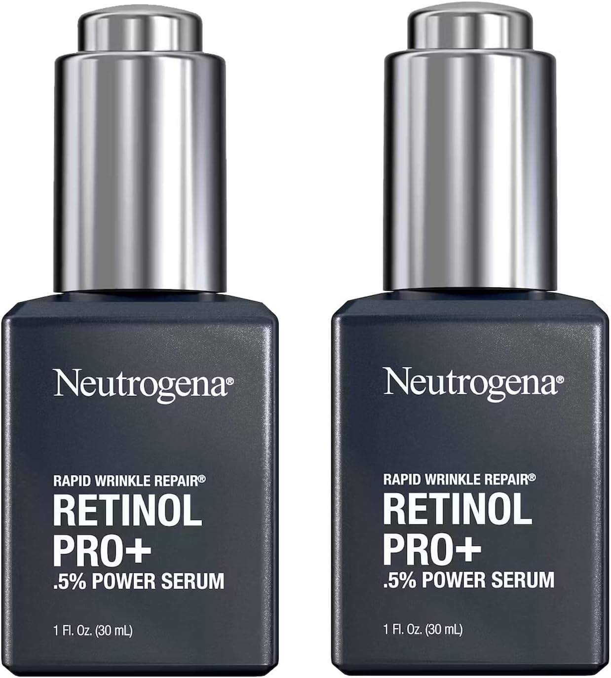 Rapid Wrinkle Repair Retinol Power Facial Serum Age Perfect Midnight Serum Pro+ .5% - 1oz 30ml - (2-Pack Anti Aging Serum 2oz)