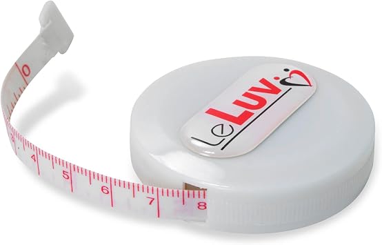 LeLuv Soft Measuring Tape Retractable 60 inch 1.5 Meter Tailors Sewing Multipurpose Ruler