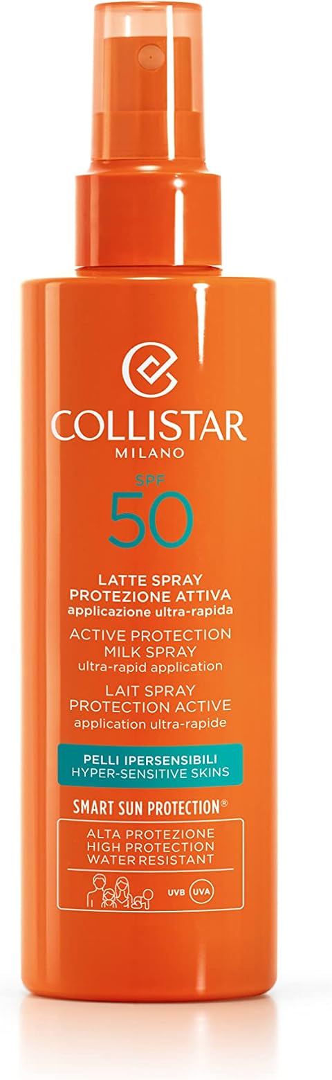 Collistar Latte Spray Protezione Attiva Pelli Ipersensibili, SPF 50, 200 ml