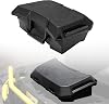 HAKA TOUGH Storage Cargo Box for Can-Am Outlander 450 500 570 800 1000 with 2 GAL (7.5L) Front Rear Waterproof Tool Bed ATV Bin Accessories, Replace OEM # 708200408, Black